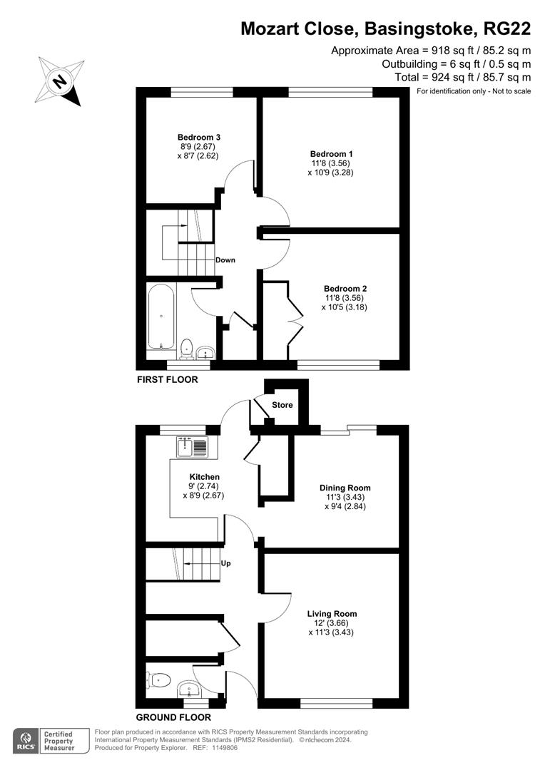 Property details for Mozart Close, Basingstoke Asking Price £290,000